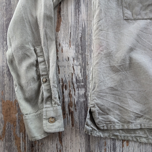 KOTN Tunic Button Up Blouse Green Womens Medium - Picture 3 of 9